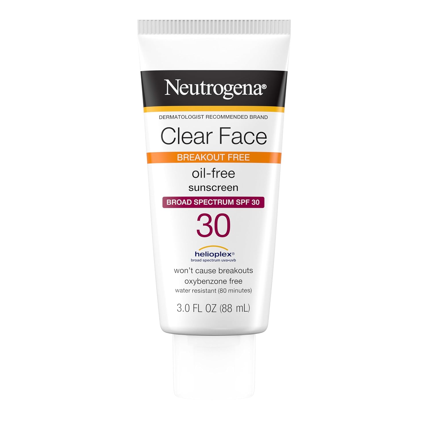 Neutrogena_Clear_Face_Sunscreen_for_Acne-Prone_Skin_SPF_30,_Broad_Spectrum_Facial_Sunscreen_Lotion,_Lightweight,_Non_Comedogenic,_Oil-,_Fragrance-_&_Oxybenzone-Free_Water_Resistant_(80_min),_3_fl._oz