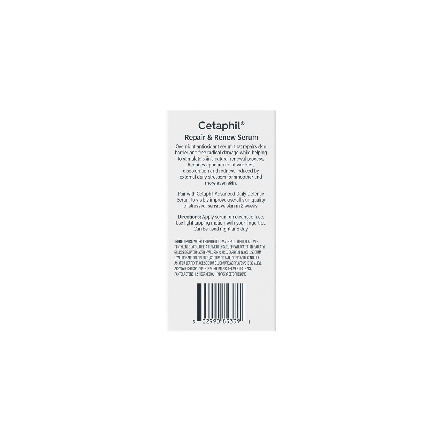 CETAPHIL_Repair_&_Renew_Night_Serum_for_Stressed_Sensitive_Skin_with_Gallic_Acid_&_Vitamin_E,_PM_Face_Serum,_Repairs_Skin_Barrier_Overnight,_Dermatologist_Recommended,_1_fl_oz_Dropper_Bottle