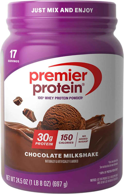 Premier Protein Powder, 30g Protein, No Added Sugar, 100% Whey Protein, Keto Friendly, Soy & Gluten Free