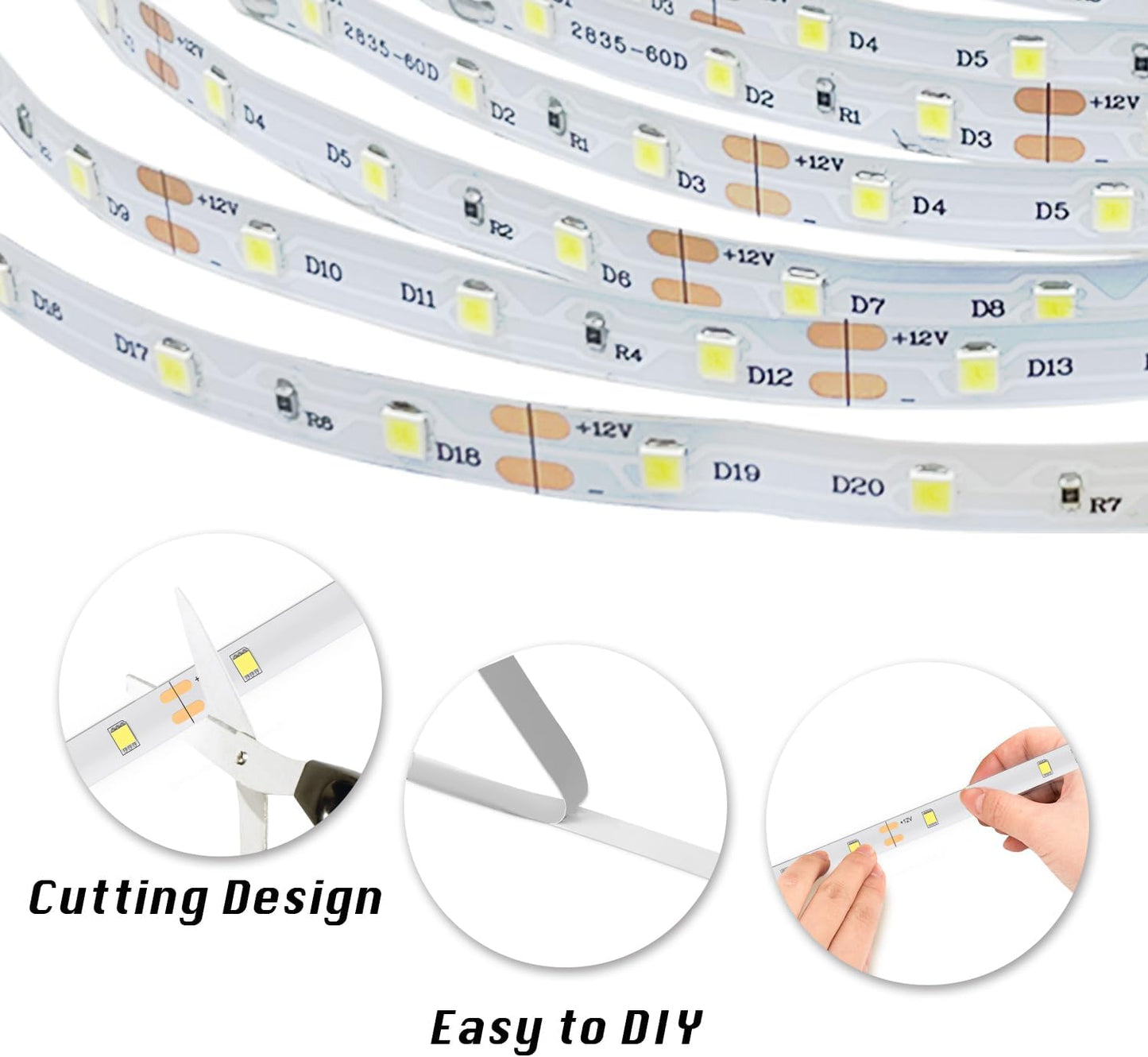 dalattin_White/Warm_White_LED_Strip_Lights,_16.4FT/20FT/40FT/50FT_Dimmable_Super_Bright_24V_Led_Tape_Light_6500K_360_LEDs_Lights_for_Bedrooms,_Mirror,_Kitchen,_Home_Decoration