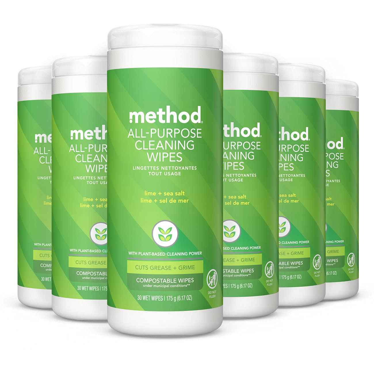 Method All-Purpose Cleaning Wipes, Multi-Surface, Compostable, 70 Count