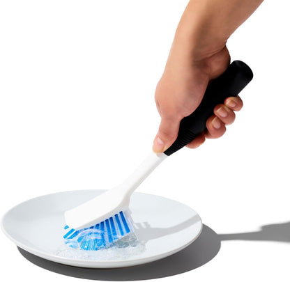 OXO_Good_Grips_Dish_Brush,_Nylon_Bristles_with_Built-in_Scraper,_Safe_for_Non-Stick_Cookware,_Non-Slip_Handle,_Dishwasher_Safe