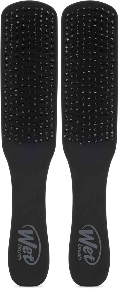 Wet Brush Detangling Hair Brush for Men, Black, Stimulates Scalp & Beard for Fuller Stronger Hair, Intelliflex Detangler Help Bristles Promote Growth & Protect from Breakage, Pain-Free