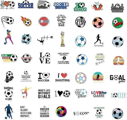 150 PCS World Cup Football Soccer Stickers Soccer Sports Stickers Vinyl Waterproof Sticker Graffiti Decals Soccer Gifts for Water Bottle Helmets Scrapbook World Cup Kids Teens Adults