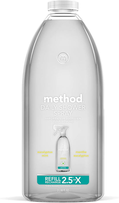 Method_Daily_Shower_Cleaner_Refill,_Eucalyptus_Mint,_For_Showers,_Tile,_Fixtures,_Glass_and_Tubs,_68_Fl_Oz_(Pack_of_1)