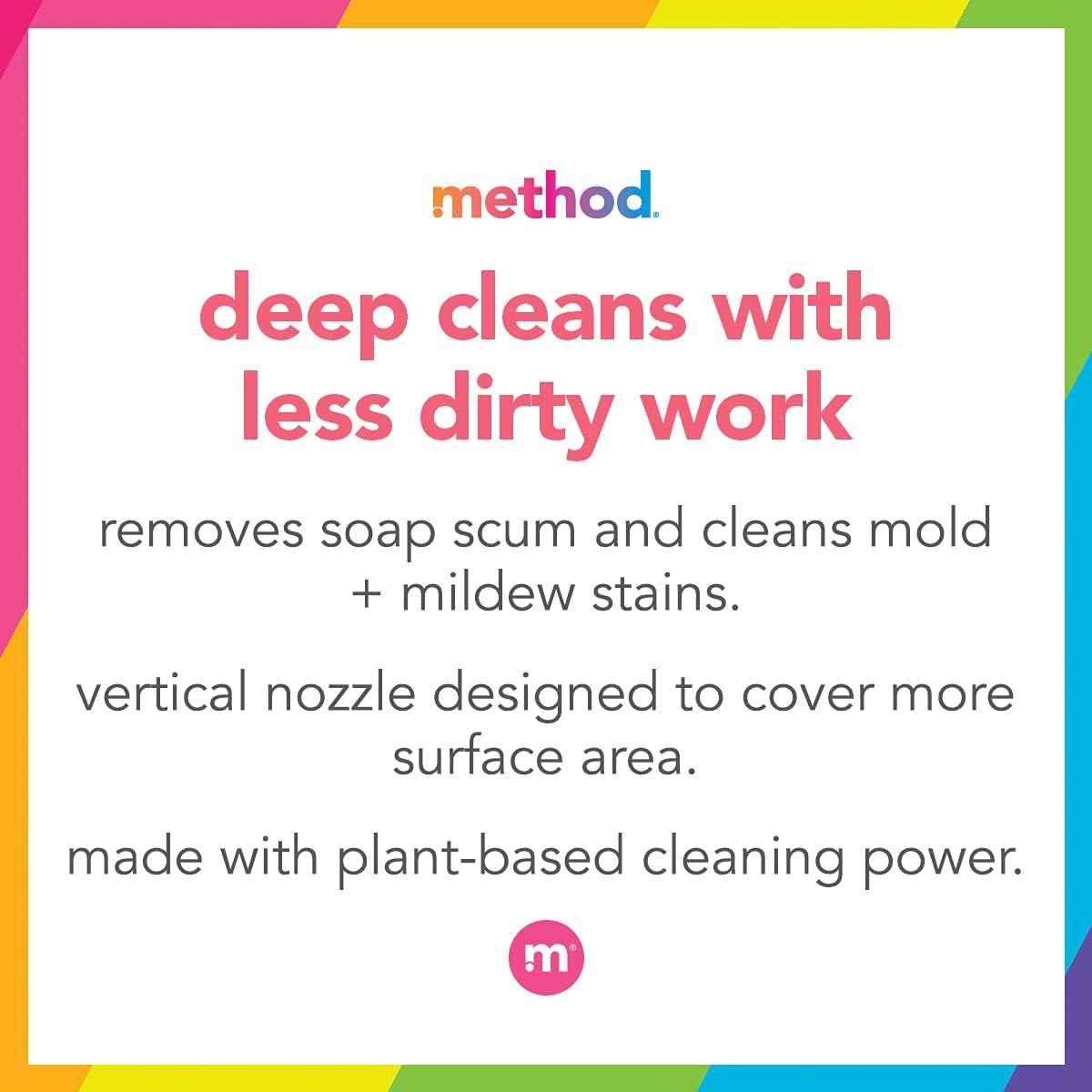 Method Bathroom Cleaner, Removes Mold + Mildew Stains, Eucalyptus Mint, 28 Fl Oz