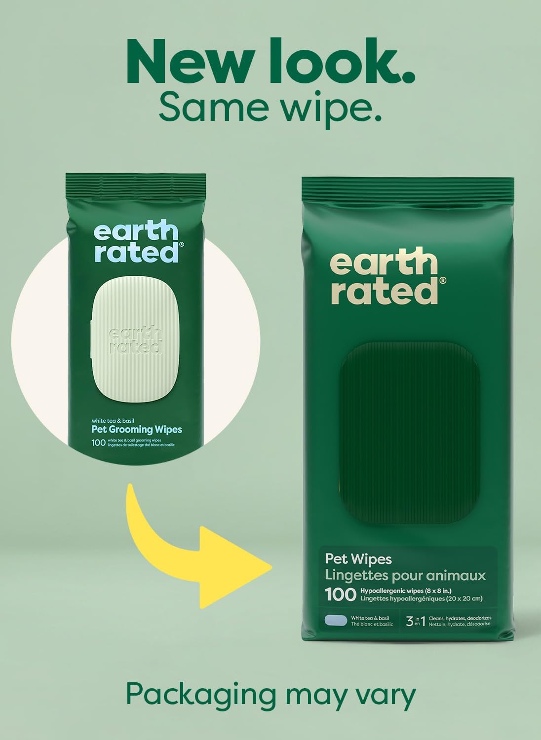 Earth_Rated_Pet_Wipes_for_Dogs_and_Cats,_Hypoallergenic,_3-in-1_Cleaning,_Deodorizing_and_Hydrating,_for_Grooming_Paws,_Body_and_Butt,_New_White_Tea_and_Basil_Scent,_100_Count