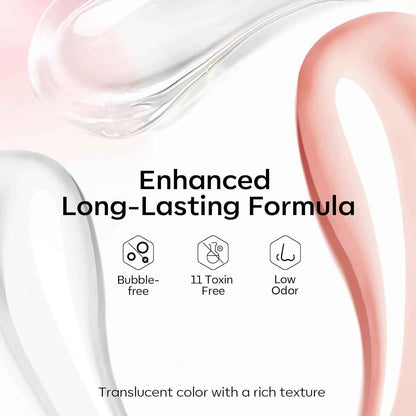 Modelones Poly Gel Nail Kit 3 Colors White Apricot with Slip Solution Dual Nail Forms Top Base Coat Extension Builder Gel Enhancement Professional Starter Kit DIY Nail Art Salon Use