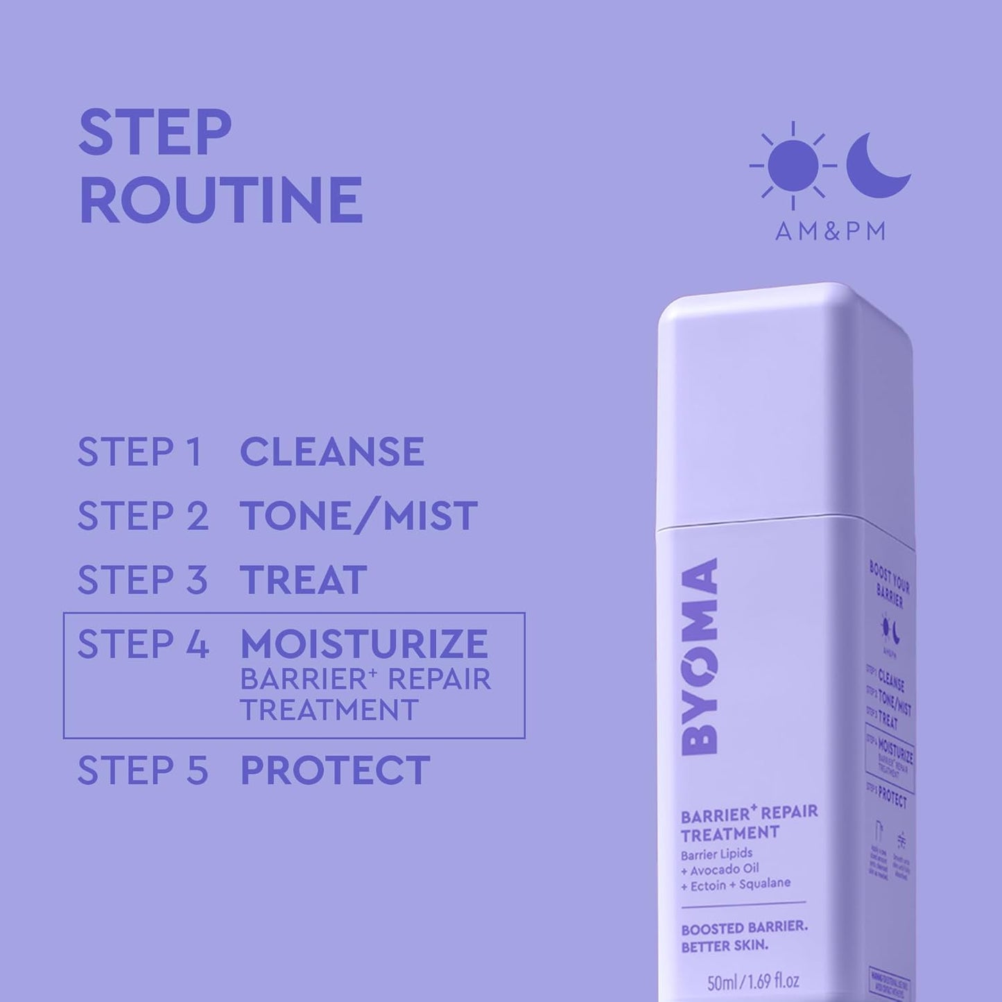 BYOMA_Barrier_Repair_Treatment_-_Intensely_Hydrating_Moisturizer_for_Dry,_Sensitive_Skin_with_Avocado_Oil,_Squalane_&_Ectoin_-_Reduces_the_Appearance_of_Fine_Lines_&_Wrinkles_-_50mL