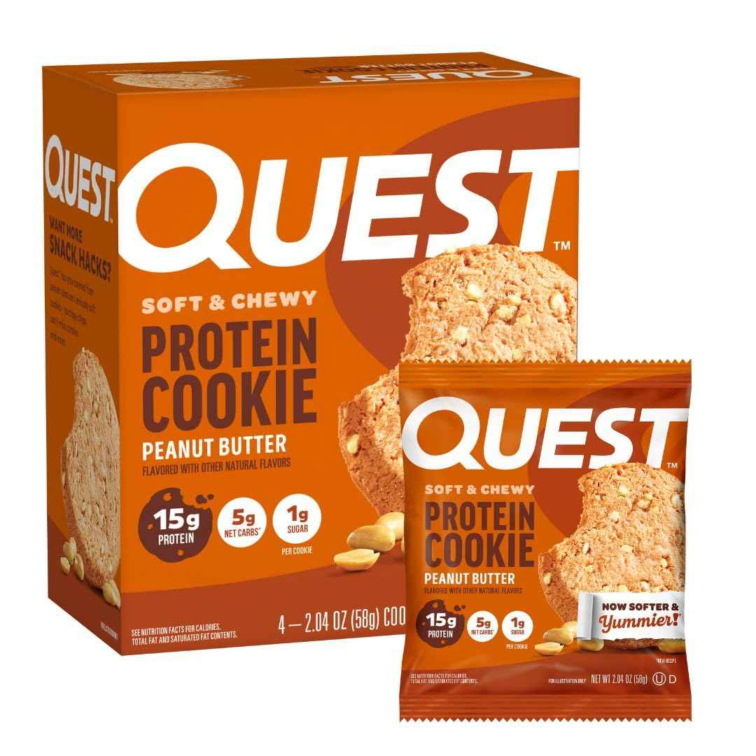Quest Nutrition Protein Cookie, 15g Protein, 1g Sugar, 3g Net Carbs, Keto Friendly, High Protein, Low Carb