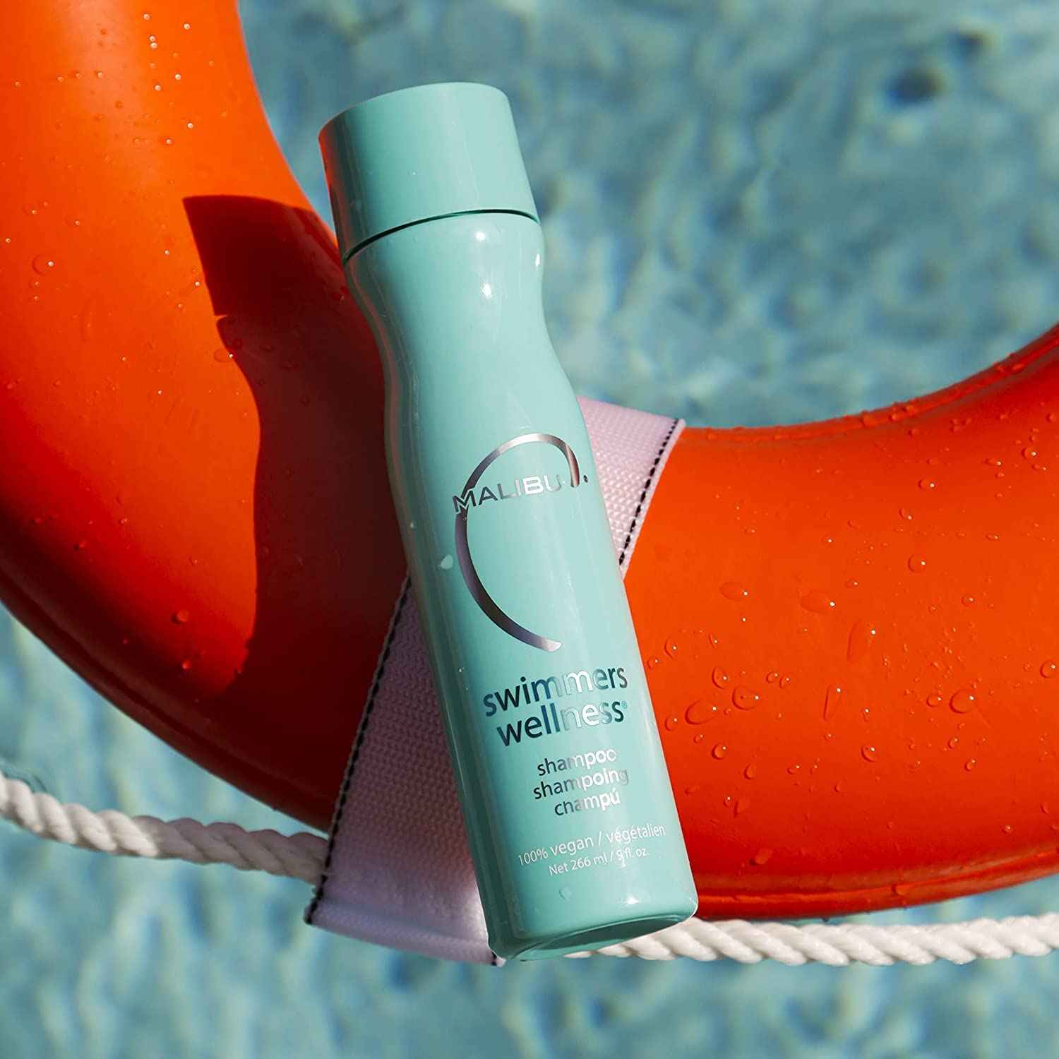 Malibu C Swimmers Wellness Shampoo - Protects Hair Against Chlorine Damage & Combats Brittle Hair - Swimmers Shampoo for Removing Pool Elements