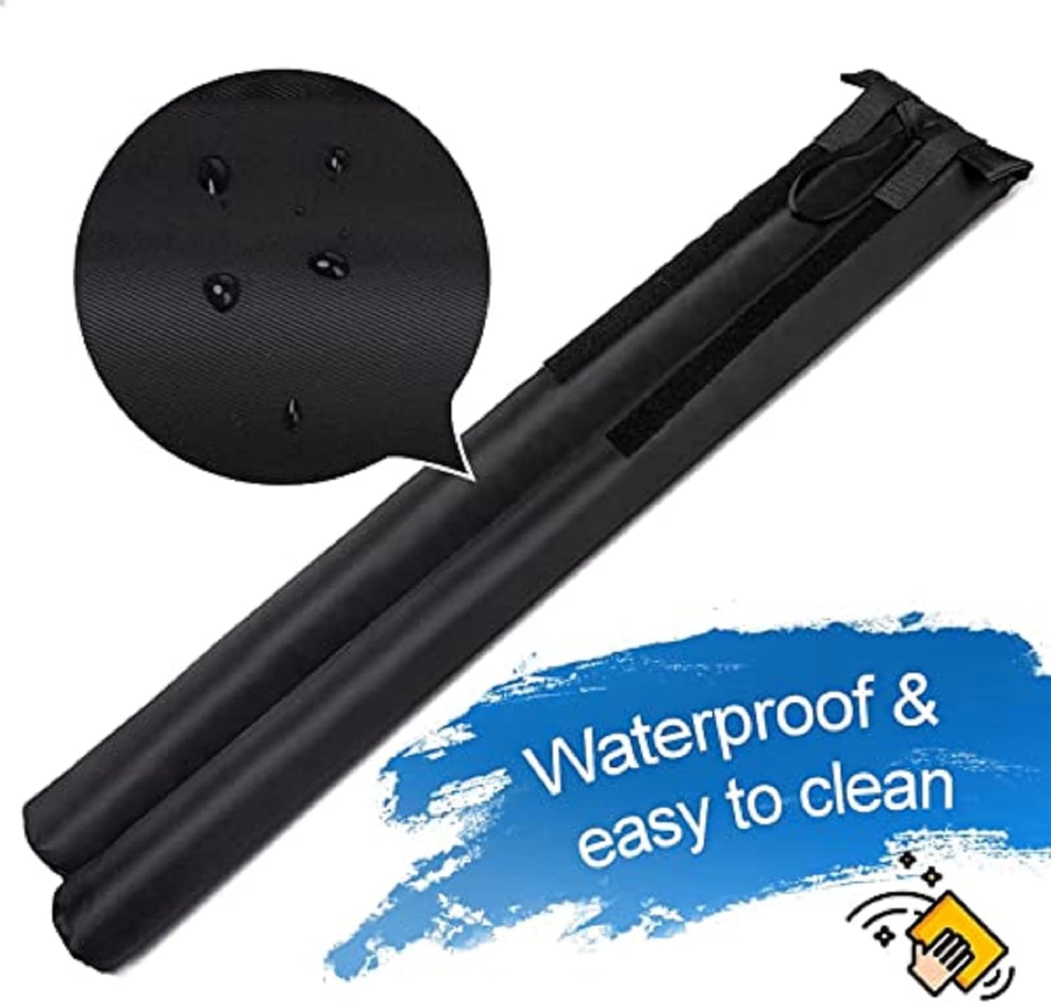 MAXTID_Large_Door_Draft_Stopper_for_Bottom_of_Doors_36”_Under_Door_Sweep_Noise_Blocker_Black_Gap_Stoppers_Adjustable_Doors_Seal_Sweep_Guard_Draft,_Window_Breeze_Stoppers,_Home_Essentials_Gadgets