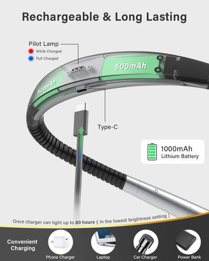 Vekkia_LED_Neck_Reading_Light_Rechargeable,_Book_Light_for_Reading_in_Bed,_3_Colors_&_5_Brightness_Adjustable,_Long_Lasting._Great_for_Knitting,_Camping_&_Repairing