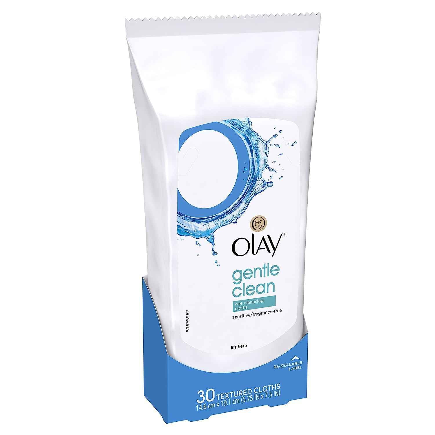 Olay Cleanse Gentle Facial Cloths, Fragrance Free