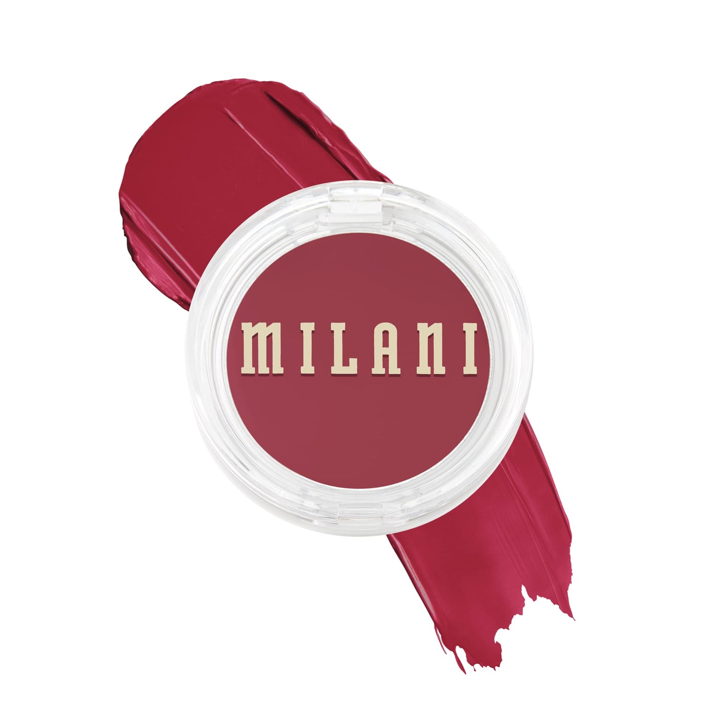 Milani Blush Makeup – Cheek Kiss Cream Blush for Cheeks, Buildable Cream-to-Gel Blusher &amp;amp; Lip Tint, Dewy Natural Color, Hydrating - Merlot Moment