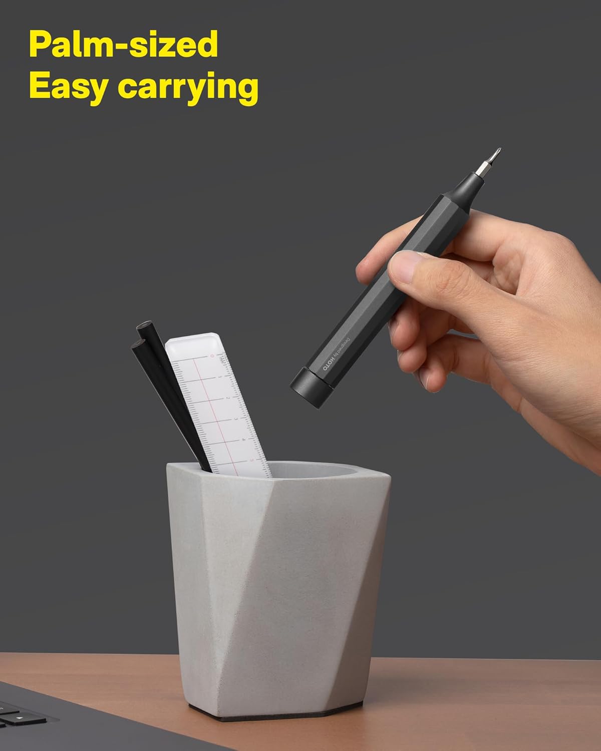 HOTO_24_in_1_Multi_Bit_Mini_Screwdriver_Set_Magnetic,_Manual_Precision_Screwdriver_Set,_EDC_Pen_Screwdriver_for_Eyeglasses,_Electronics,_Watches,_Phones,_Laptops,_Cameras,_Slate_Grey