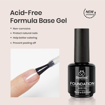 Beetles_2_Pcs_15ml_No_Wipe_Gel_Top_Coat_and_Base_Coat_Set_-_Shine_Finish_and_Long_Lasting_Soak_Off_LED_Nail_Lamp_Gel_Base_Top_Coat_Finish_Nail_Art_Design_Manicure_Gifts_for_Women