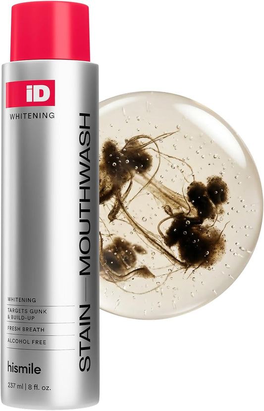 Hismile_iD_Stain_Whitening_Mouthwash,_Gunk_Removing_Mouthwash_for_Fresh_Breath,_Hydrogen_Peroxide_Mouthwash_to_Promote_Whiter_Teeth,_Peroxide_Rinse_with_Essential_Oils_237ml