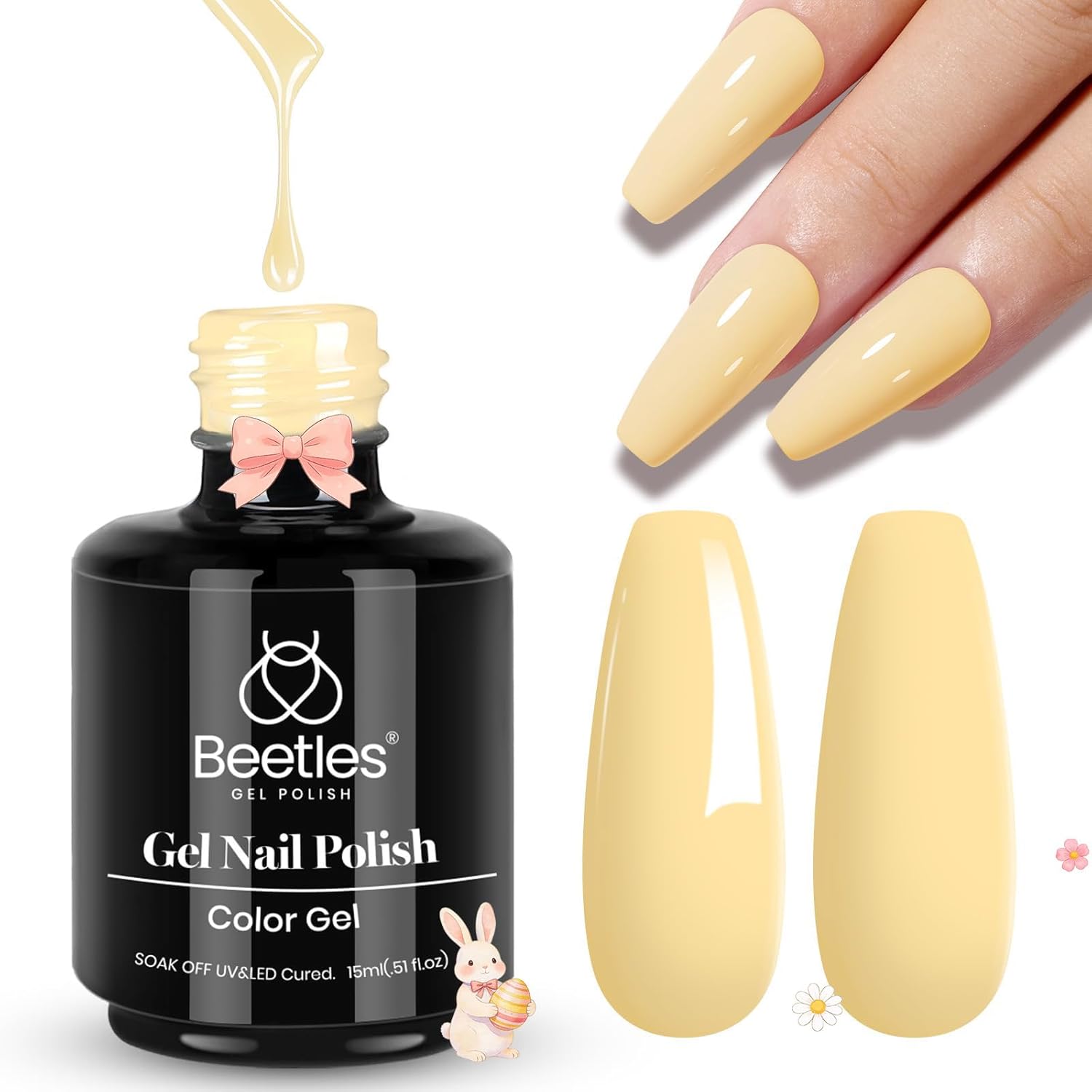 Beetles_Yellow_Gel_Polish_-_Lemon_Chiffon_15ML/0.51Fl_Oz,_Pastel_Yellow_Gel_Nail_Polish,_Soak_Off_UV_LED_Lamp_Pastel_Nails_Art,_Long-Lasting_Manicure_Salon_DIY_Home_Easter_Spring_Nails