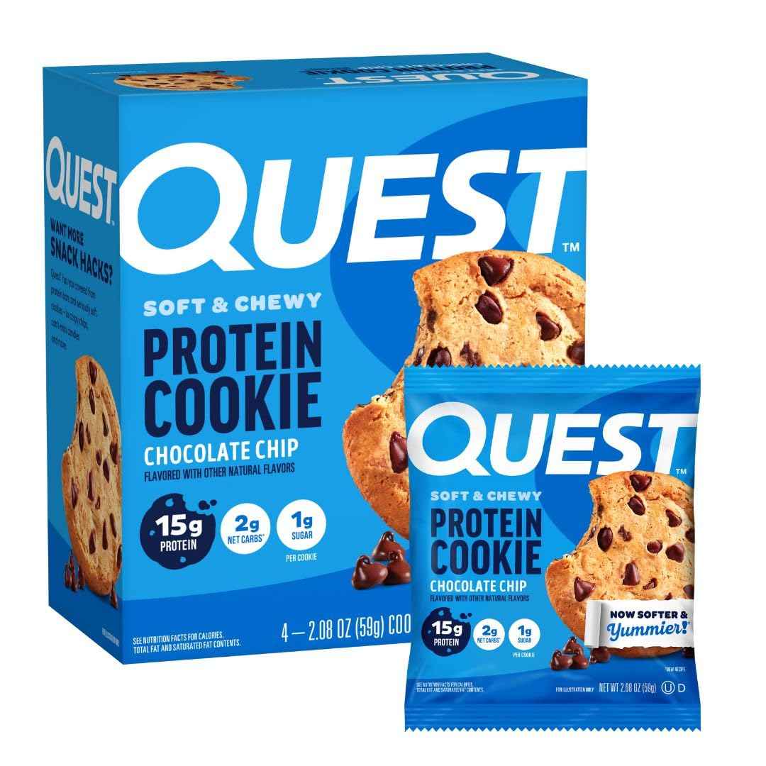 Quest Nutrition Protein Cookie, 15g Protein, 1g Sugar, 3g Net Carbs, Keto Friendly, High Protein, Low Carb
