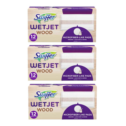 Swiffer WetJet Hardwood Floor Cleaner Spray Mop Pad Refill, Bathroom Cleaning Supplies, Hardwood Floor Cleaner, Multi Surface
