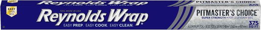 Reynolds Wrap Pitmaster's Choice Extra Thick Foil for Grilling, 18 Inch Grill Foil, Withstands High Heat, Extra Wide, 37.5 Total Sq. Ft.