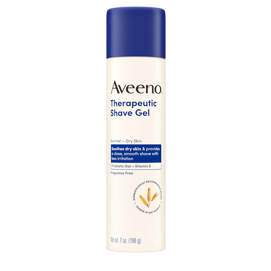 Aveeno_Therapeutic_Shave_Gel_with_Oat_and_Vitamin_E_to_Help_Prevent_Nicks_and_Cuts,_Soothes_Dry_Skin_and_Provides_a_Close,_Smooth_Shave_with_Less_Irritation,_Fragrance-Free,_7_oz