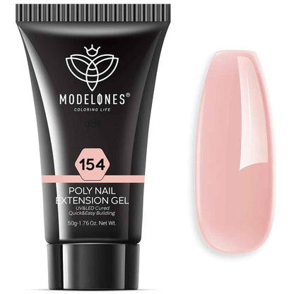 Modelones Nail Art, Sculpting Gel Glue for Molding, Drawing, Charms & Gems Glue, Nail Stuff for Chrome Powder and Rhinestone Design No Wipe, U V Light Cured Salon & DIY Use