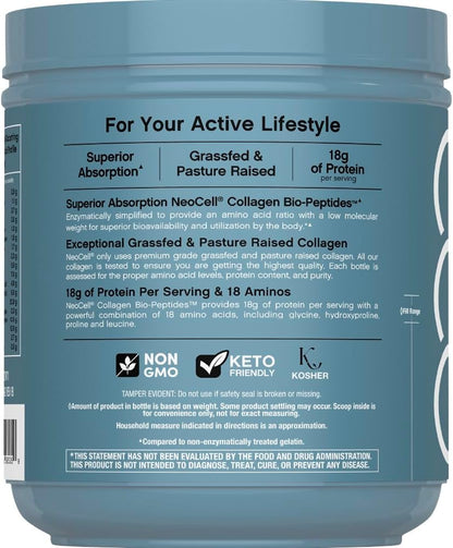 NeoCell_Collagen_Bio-Peptides_Powder_|_22oz_|_Super_Hair,_Skin,_and_Nails_|_Superior_Absorption_|_Grassfed_Protein_Supplement_|_Advanced_with_18_Essential_Amino_Acids