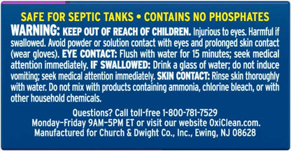 OxiClean Washing Machine Cleaner with Odor Blasters, 4 Count