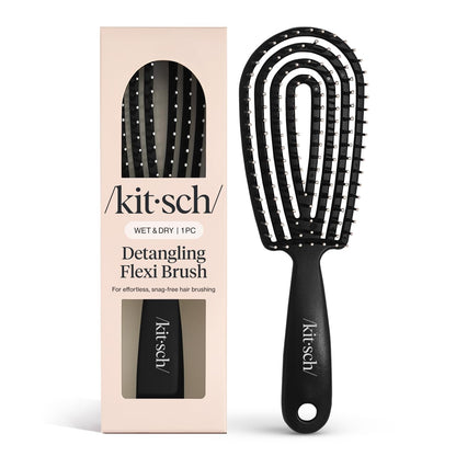 Kitsch_Hair_Brush_Detangler_–_Flexi_Flow_Hair_Brush_for_Women,_Men_&_Kids_|_Detangling_Brushes_for_Curly_Hair_with_Bendable_Frame,_Bounce_Curl_Defining_Brush_for_Wet_or_Dry_Strands_-_Black