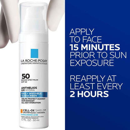La_Roche_Posay_Anthelios_UV_Sunscreen_SPF_50,_Daily_Sunscreen_for_Face_in_3_Formulas,_UV_Tone_with_Niacinamide,_UV_Hydra_with_Hyaluronic_Acid,_UV_Clear_with_Azelaic_Acid,_Broad_Spectrum_Invisible_SPF