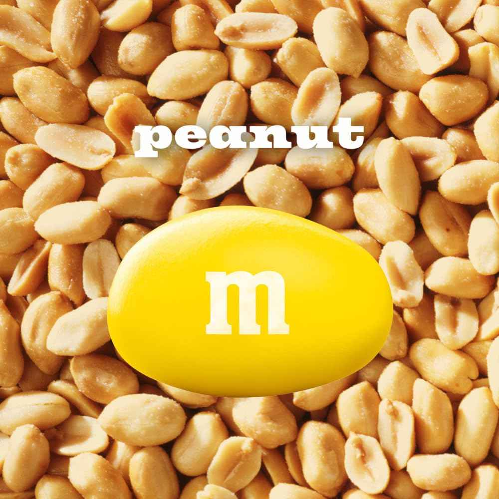 M&M'S Peanut Milk Chocolate Candy Bulk Pack, Party Size, 38 oz Bag