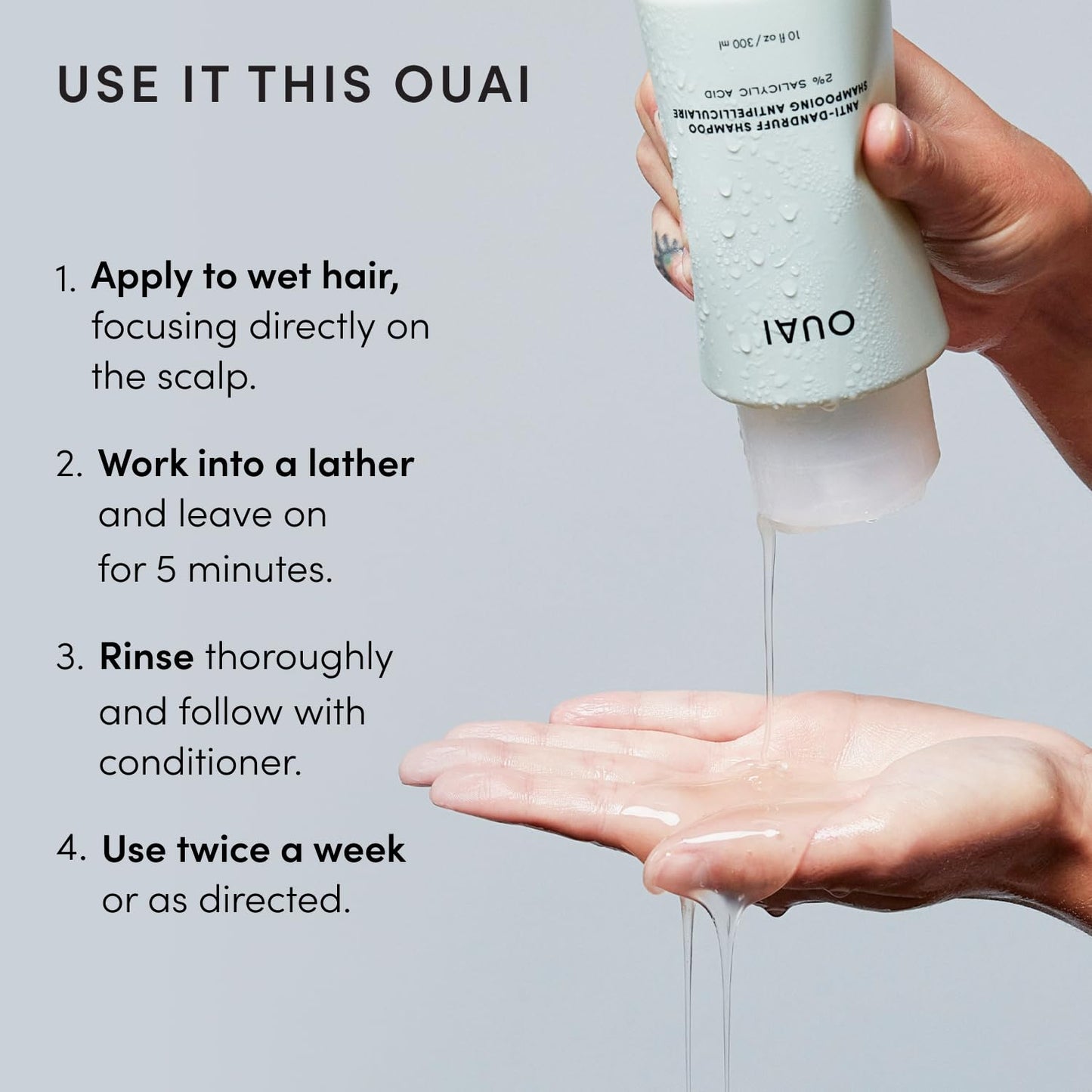 OUAI_Anti_Dandruff_Shampoo_-_Soothing_Salicylic_Acid_Shampoo_for_Flaky,_Dry_and_Itchy_Scalp_-_Reduces_Itching,_Redness_and_Irritation_-_Sulfate_Free_Scalp_Care_(10_Fl_Oz)