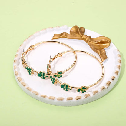 Holiday_Hoop_Earrings_for_Women_Girl_Glitter_Festive_Enamel_Green_Shamrock_Charm_Hoops_for_Mardi_Gras_St._Patrick's_Day_Jewelry_Gifts_for_Party_Carnival