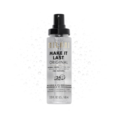 Milani Make It Last Setting Spray + Primer - Original Natural Finish, 24-Hour Wear Long Lasting Makeup Sealer &amp;amp; Finishing Spray, Cruelty-Free Vegan Face Mist, 2.03 Fl. Oz