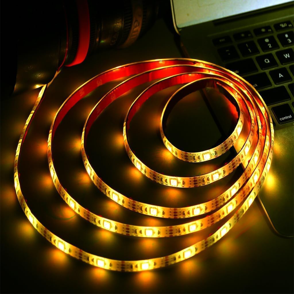 2m/6.6FT_Battery_Powered_Led_Strip_Lights,_LED_Strip_with_24_Keys_Remote_Control,_RGB_Led_Rope_Lights_for_Party_and_DIY_Decoration-_1_PACK/2_PACK