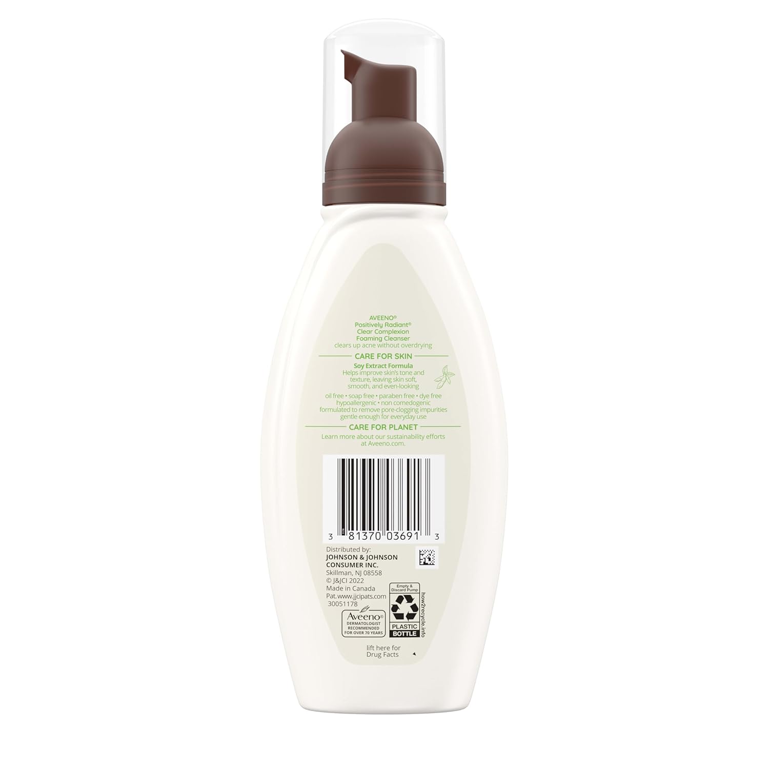Aveeno_Clear_Complexion_Foaming_Oil-Free_Facial_Cleanser_with_Soy_Extract_&_0.5%_Salicylic_Acid,_Acne_Treatment_Face_Wash_for_Acne-Prone_Skin,_Sulfate-Free_&_Hypoallergenic,_6_fl._oz
