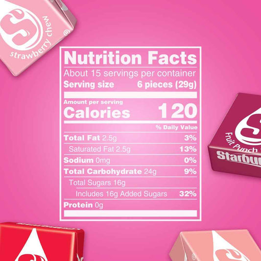 STARBURST FaveREDS Fruit Chews Candy, Chewy Candy, 15.6 oz Sharing Size Bag