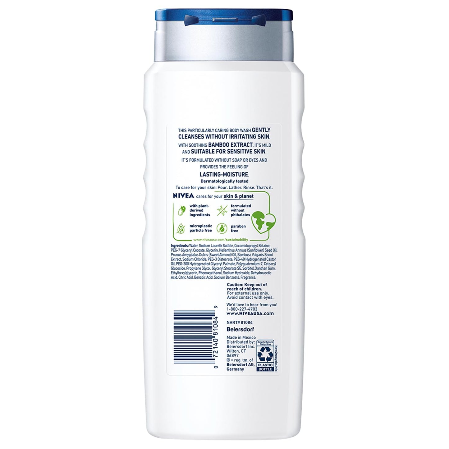 NIVEA_MEN_Sensitive_Body_Wash_with_Bamboo_Extract,_Moisturizing_Body_Wash_for_Sensitive_Skin,_Soap_Free_Shower_Gel_for_Men_with_No_Drying_Alcohol,_16.9_Fl_Oz_Bottle,_Pack_of_3