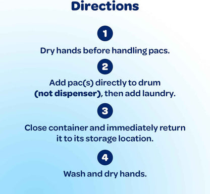 all free clear, Original, MIGHTY PACS Laundry Detergent Pacs for Sensitive Skin, Unscented and Hypoallergenic, 66 Count (Pack of 2)