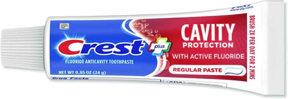 Crest Cavity Protection Regular Toothpaste, Travel Size .85 oz. (24g) - Pack of 4