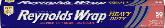 Reynolds Wrap Aluminum Roll, Thick Heavy Duty Foil for Added Strength and Durability, Secure Easy Open and Close Tab
