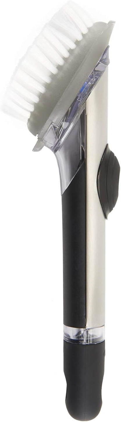 OXO_Steel_Soap_Dispensing_Dish_Brush,_Dish_Scrubber