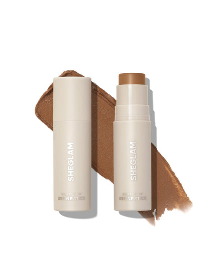 SHEGLAM Snatch &amp;#39;n&amp;#39; Define Cream Contour Stick Long Lasting Highly Pigmented Sweat Proof Face Bronzer Makeup - Warm Honey