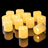 Homemory Rechargeable Flameless Candles, 2/4/6/8H Timer LED Votive Candles, 6 PCS Battery Operated Tea Lights with Timer for Table, Wedding, Christmas (USB Charging Cable Included)