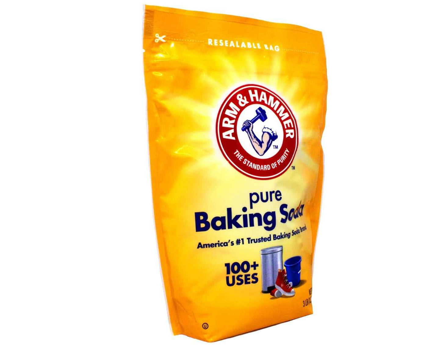 Arm & Hammer Baking Soda, 3lb Powder Bag, Pure Baking Soda for Baking, Cooking, Cleaning - Grocery