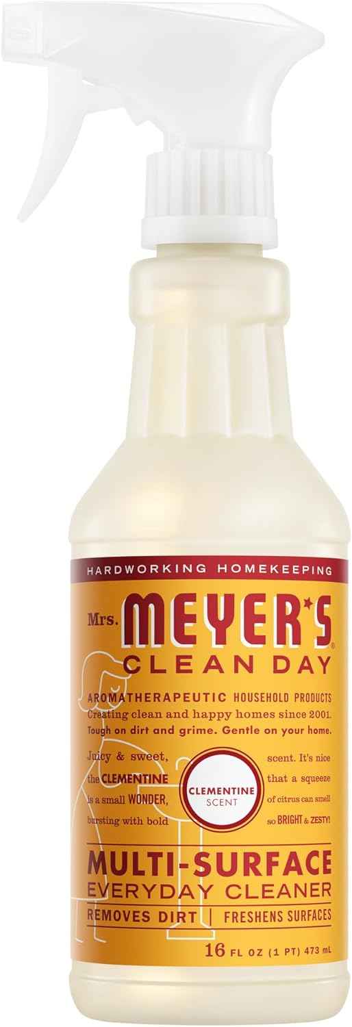 Mrs. MEYER'S CLEAN DAY Multi-Surface Everyday Cleaner, Clementine Scent, 16 Fl Oz Bottle