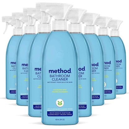 Method Bathroom Cleaner, Removes Mold + Mildew Stains, Eucalyptus Mint, 28 Fl Oz