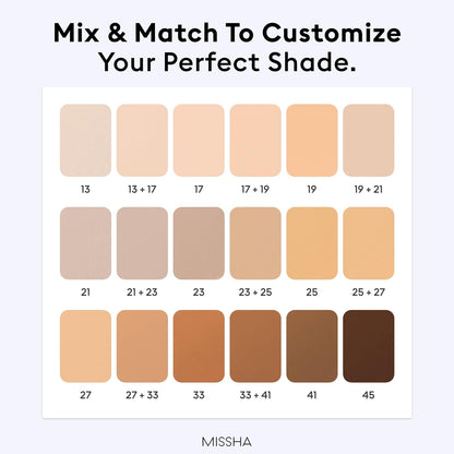 MISSHA_M_PERFECT_COVER_SERUM_BB_CREAM_No.23_Natural_Beige-Light/Medium_with_Cool/Neutral_Undertone,_BB_Cream_by_Cardi_B_Pick,_Skin_Tint,_Tinted_Moisturizer,_Skin_Care_Foundation_Makeup,_1.18_Fl_oz
